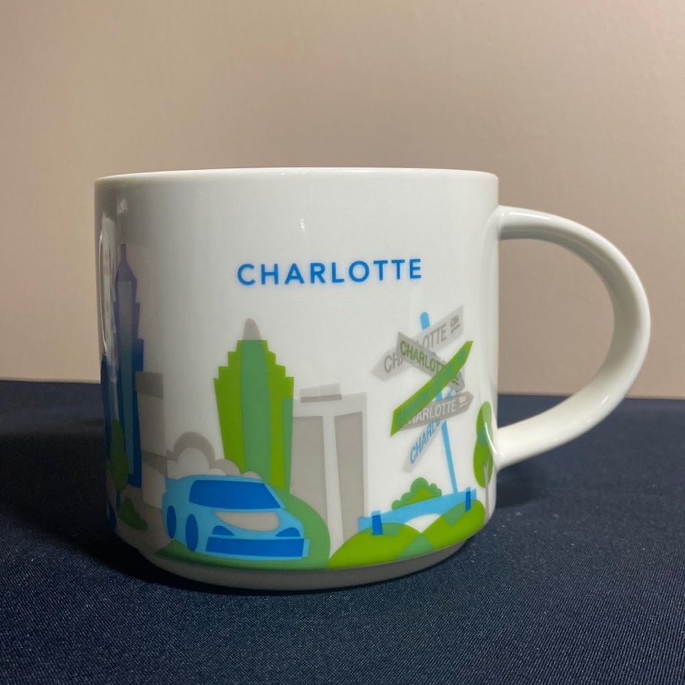 Starbucks Charlotte North Carolina You Are Here Coffee Mug Cup 2014